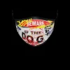 FACE MASKS>SPRAYGROUND ADULT BEWARE OF THE DOG FORM-FITTING FACE MASK