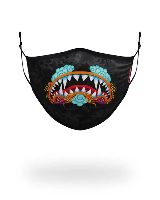 FACE MASKS>SPRAYGROUND ADULT DRAGON SHARK FORM FITTING FACE MASK