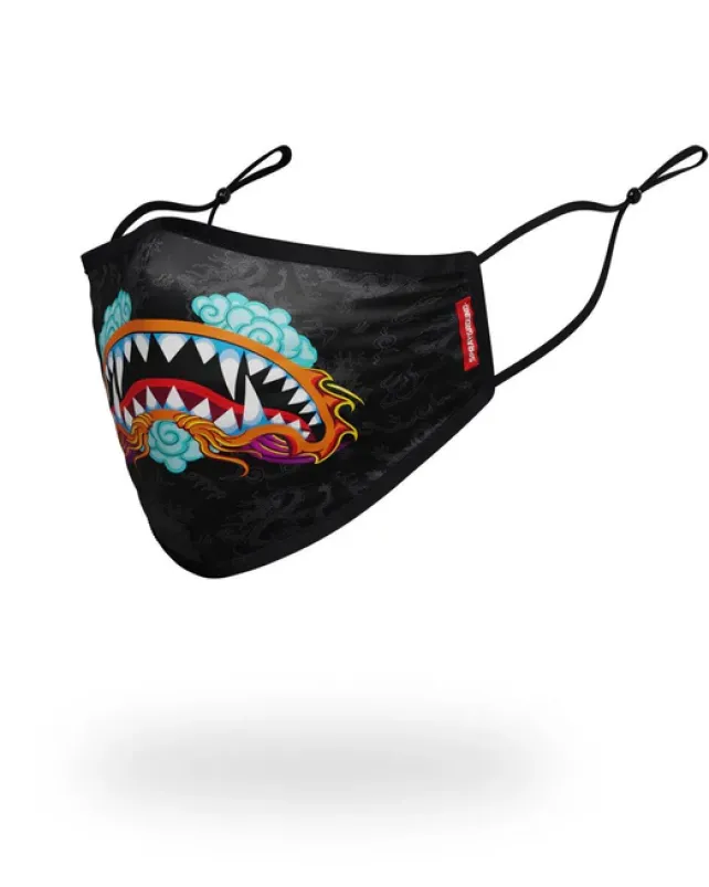 FACE MASKS>SPRAYGROUND ADULT DRAGON SHARK FORM FITTING FACE MASK