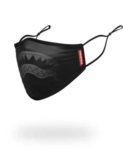 FACE MASKS>SPRAYGROUND ADULT MIDNIGHT SHARK FORM FITTING FACE MASK