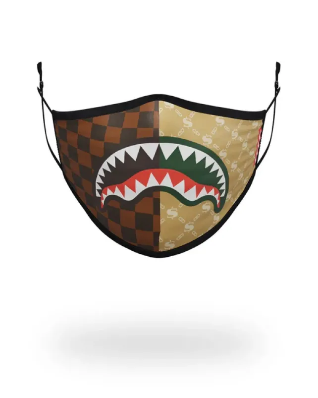 FACE MASKS>SPRAYGROUND ADULT PARIS VS MILAN FORM FITTING FACE MASK