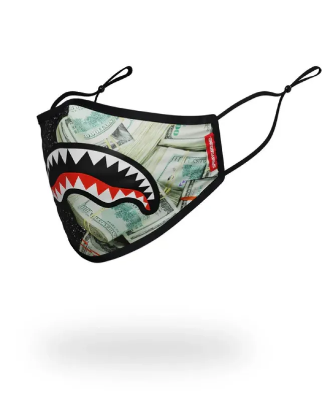 FACE MASKS>SPRAYGROUND ADULT PARTY SHARK FORM FITTING FACE MASK