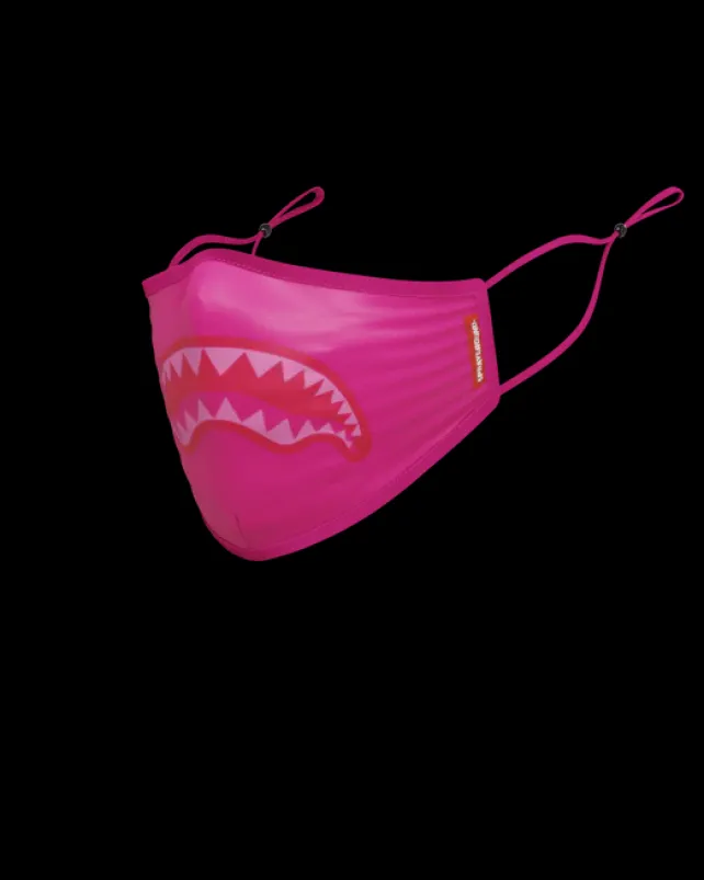 FACE MASKS>SPRAYGROUND ADULT PINK SHARK FORM-FITTING FACE MASK