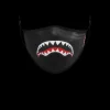 FACE MASKS>SPRAYGROUND ADULT SHARK LOGO (BLACK) FORM-FITTING FACE MASK