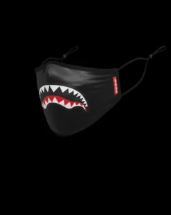 FACE MASKS>SPRAYGROUND ADULT SHARK LOGO (BLACK) FORM-FITTING FACE MASK