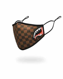 FACE MASKS>SPRAYGROUND ADULT SHARKS IN PARIS (SIDE SHARK) FORM-FITTING FACE MASK
