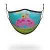 FACE MASKS>SPRAYGROUND ADULT SPONGEBOB JELLY SHARK FORM FITTING FACE-COVERING