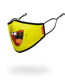 FACE MASKS>SPRAYGROUND ADULT SPONGEBOB SMILE FORM FITTING FACE-COVERING
