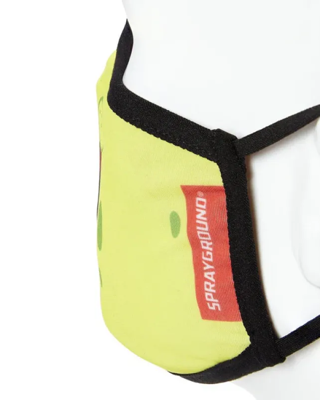 FACE MASKS>SPRAYGROUND ADULT SPONGEBOB SMILE FORM FITTING FACE-COVERING