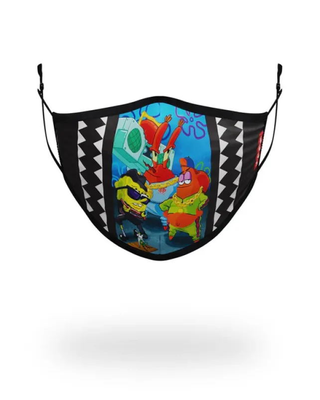 FACE MASKS>SPRAYGROUND ADULT SPONGEBOB TRACK SUIT FORM FITTING FACE-COVERING