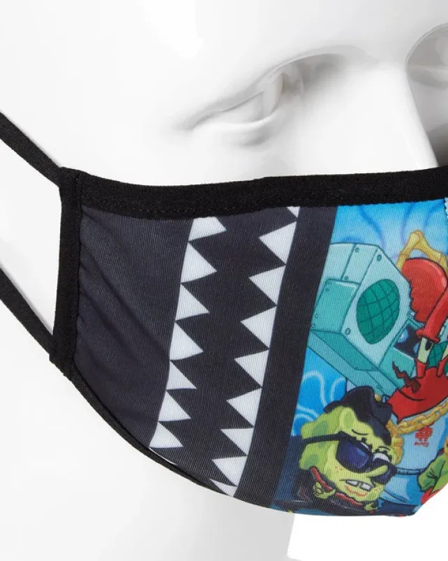 FACE MASKS>SPRAYGROUND ADULT SPONGEBOB TRACK SUIT FORM FITTING FACE-COVERING