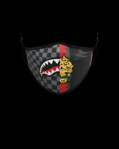 FACE MASKS>SPRAYGROUND ADULT SPUCCI SPLIT FORM-FITTING FACE MASK