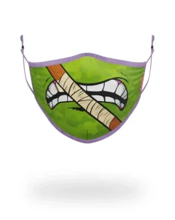 FACE MASKS>SPRAYGROUND ADULT TMNT: DONATELLO SHARK FORM FITTING FACE-COVERING