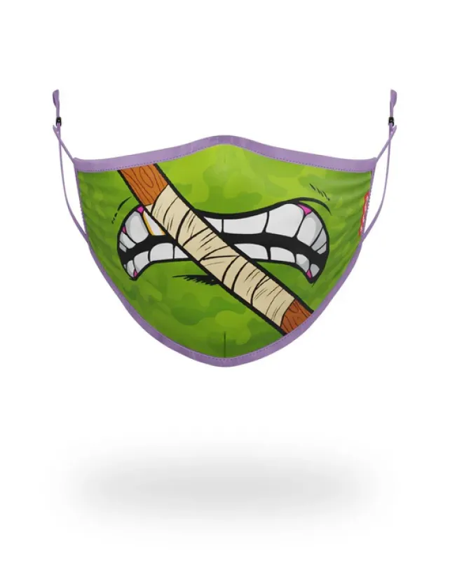 FACE MASKS>SPRAYGROUND ADULT TMNT: DONATELLO SHARK FORM FITTING FACE-COVERING