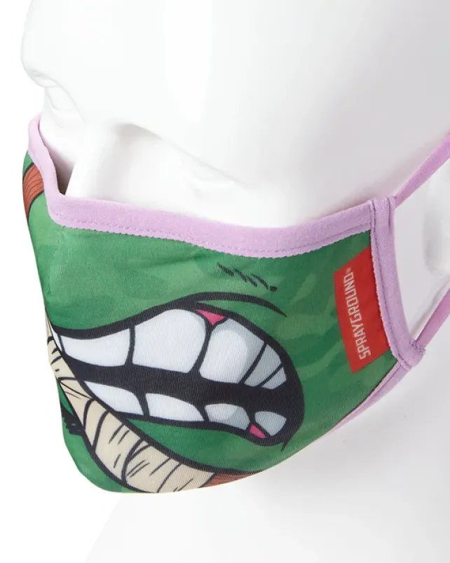 FACE MASKS>SPRAYGROUND ADULT TMNT: DONATELLO SHARK FORM FITTING FACE-COVERING