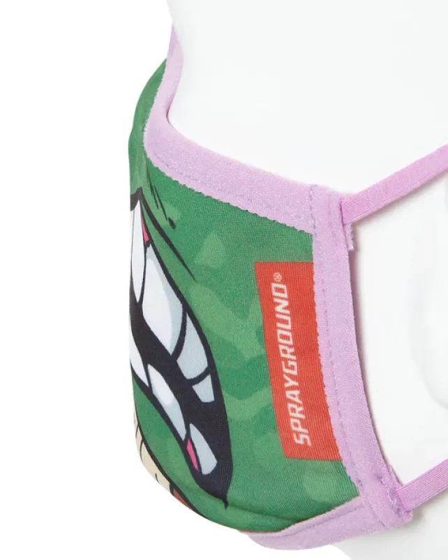 FACE MASKS>SPRAYGROUND ADULT TMNT: DONATELLO SHARK FORM FITTING FACE-COVERING