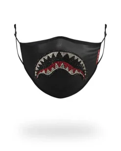 FACE MASKS>SPRAYGROUND ADULT TRINITY SHARK FORM FITTING FACE MASK