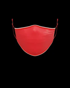 FACE MASKS>SPRAYGROUND ADULT VERTICAL SHARK (RED) FORM-FITTING FACE MASK