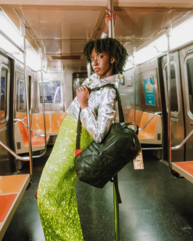 BACKPACKS>SPRAYGROUND AFRICAN INTELLIGENCE 9 APEX GENIUS BACKPACK - SANDFLOWER COLLAB