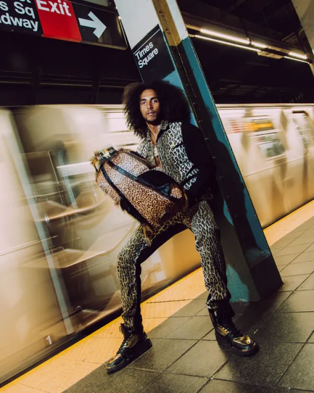 BACKPACKS>SPRAYGROUND AFRICAN INTELLIGENCE 9 COURAGE LIVES ON BACKPACK - SANDFLOWER COLLAB