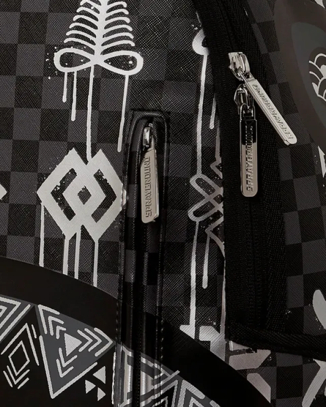 BACKPACKS>SPRAYGROUND AFRICAN INTELLIGENCE 9 POWER GLYPHICS BACKPACK - SANDFLOWER COLLAB