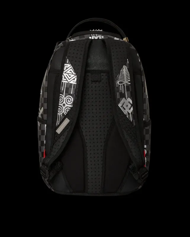 BACKPACKS>SPRAYGROUND AFRICAN INTELLIGENCE 9 POWER GLYPHICS BACKPACK - SANDFLOWER COLLAB