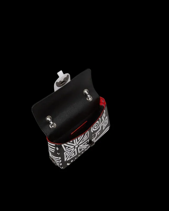 HANDBAGS>SPRAYGROUND A.I.8 AFRICAN INTELLIGENCE - ORIGIN STORY SHARK HANDBAG