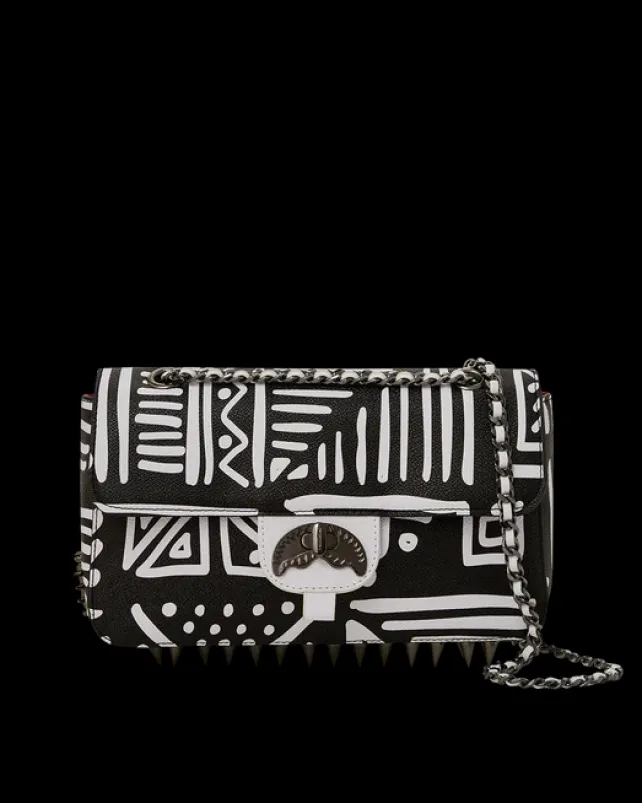 HANDBAGS>SPRAYGROUND A.I.8 AFRICAN INTELLIGENCE - ORIGIN STORY SHARK HANDBAG