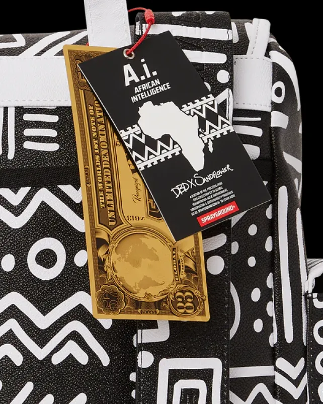 MONTE CARLO|BACKPACKS>SPRAYGROUND A.I.8 AFRICAN INTELLIGENCE - ORIGIN STORY MONTE CARLO