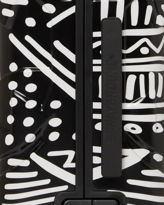 CARRY-ON LUGGAGE>SPRAYGROUND A.I.8 AFRICAN INTELLIGENCE - ORIGIN STORY SHARKNAUTICS HARDSHELL CARRY-ON LUGGAGE