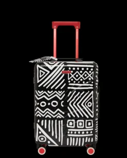 CARRY-ON LUGGAGE>SPRAYGROUND A.I.8 AFRICAN INTELLIGENCE - ORIGIN STORY SHARKNAUTICS HARDSHELL CARRY-ON LUGGAGE