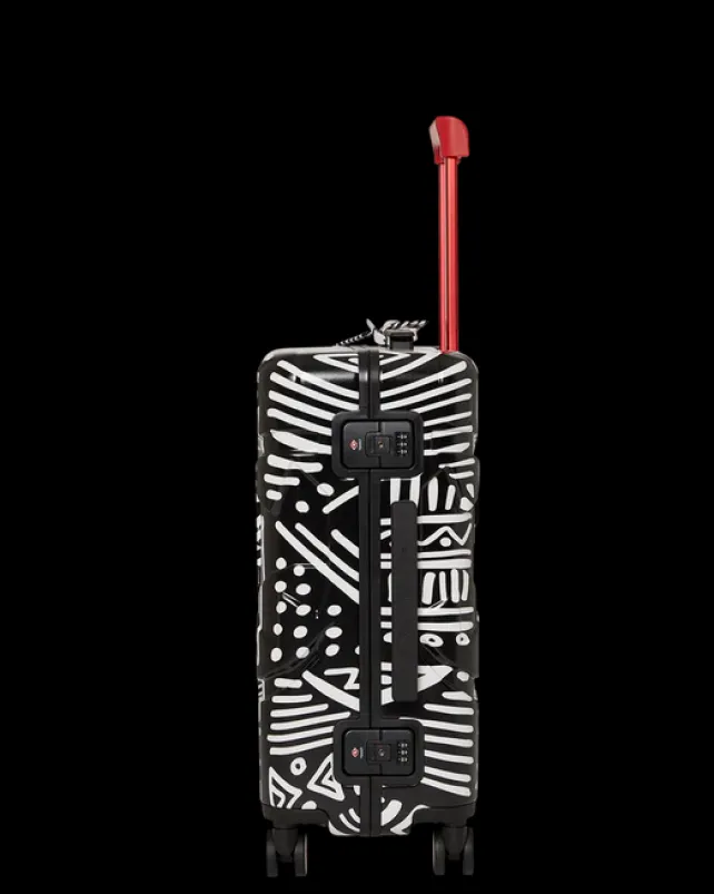 CARRY-ON LUGGAGE>SPRAYGROUND A.I.8 AFRICAN INTELLIGENCE - ORIGIN STORY SHARKNAUTICS HARDSHELL CARRY-ON LUGGAGE