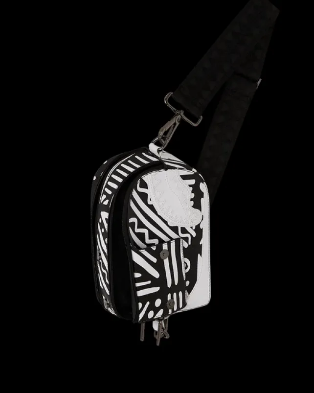 SLINGS|CROSSBODYS>SPRAYGROUND A.I.8 AFRICAN INTELLIGENCE - ORIGIN STORY BACKPACK SLING