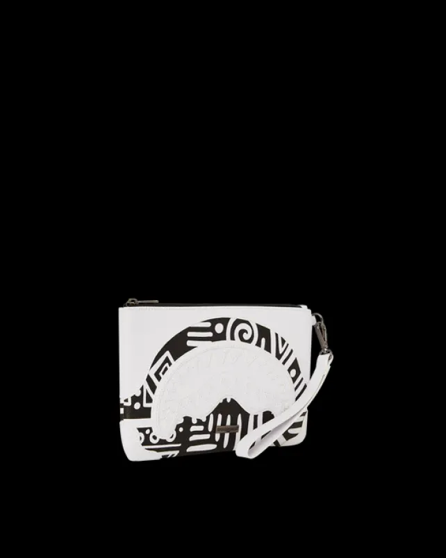 CROSSOVER CLUTCHES>SPRAYGROUND A.I.8 AFRICAN INTELLIGENCE - ORIGIN STORY CROSSOVER CLUTCH