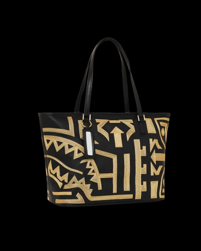 TOTES|HANDBAGS>SPRAYGROUND A.I.8 AFRICAN INTELLIGENCE PATH TO THE FUTURE II TOTE