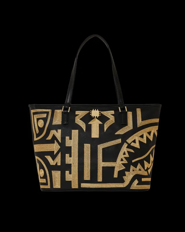 TOTES|HANDBAGS>SPRAYGROUND A.I.8 AFRICAN INTELLIGENCE PATH TO THE FUTURE II TOTE
