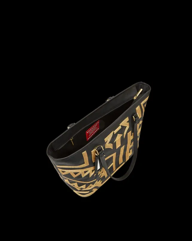 TOTES|HANDBAGS>SPRAYGROUND A.I.8 AFRICAN INTELLIGENCE PATH TO THE FUTURE II TOTE