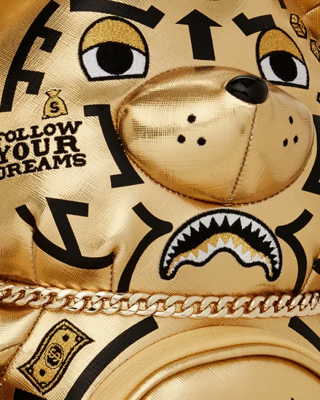 TEDDY BEAR BACKPACKS|BACKPACKS>SPRAYGROUND A.I.8 AFRICAN INTELLIGENCE PATH TO THE FUTURE II MEDIUM MONEYBEAR TEDDYBEAR BACKPACK