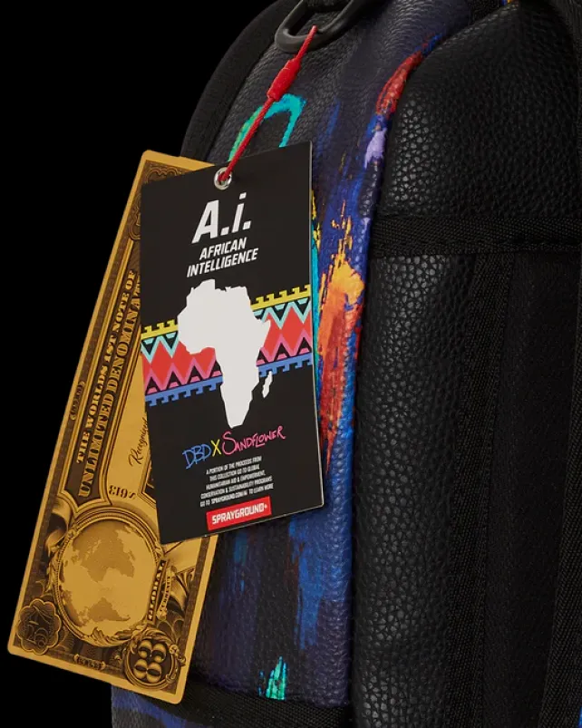 BACKPACKS>SPRAYGROUND A.I.8 AFRICAN INTELLIGENCE PLANET UTOPIA BACKPACK (DLXV)