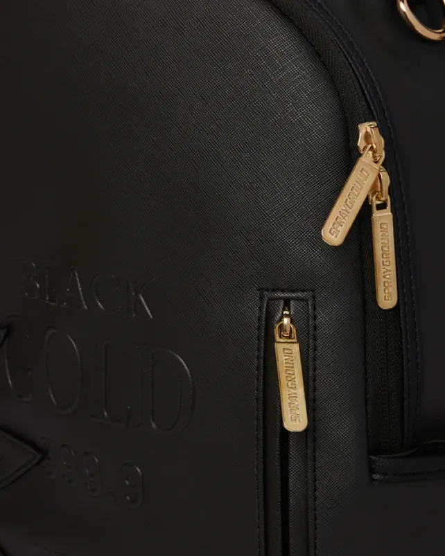 BACKPACKS>SPRAYGROUND A.i.3 SHARK BITE BLACK GOLD BACKPACK (DLXV)