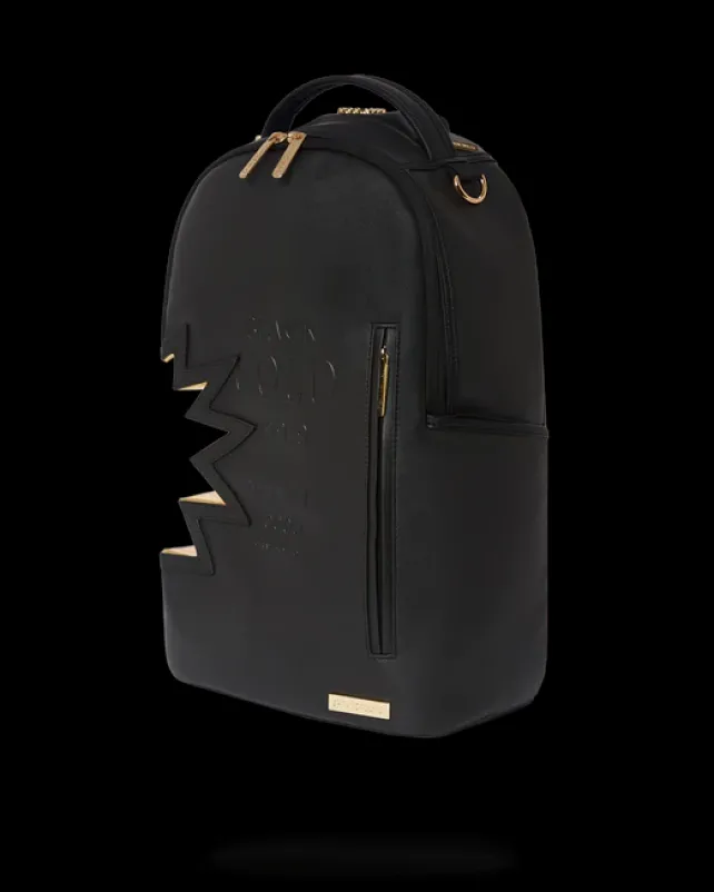 BACKPACKS>SPRAYGROUND A.i.3 SHARK BITE BLACK GOLD BACKPACK (DLXV)
