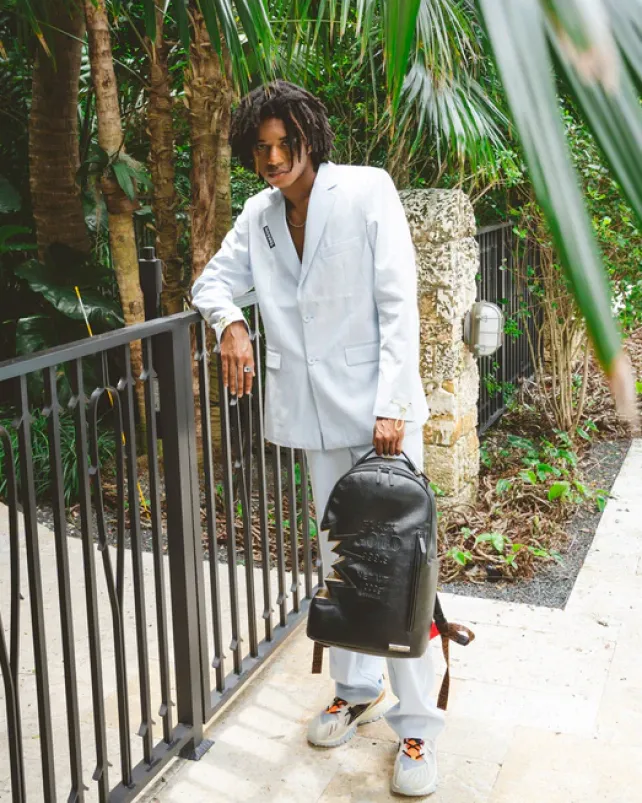 BACKPACKS>SPRAYGROUND A.i.3 SHARK BITE BLACK GOLD BACKPACK (DLXV)