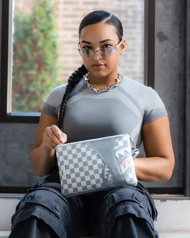 CROSSOVER CLUTCHES>SPRAYGROUND AIR TO THE THRONE JETSET CROSSOVER CLUTCH