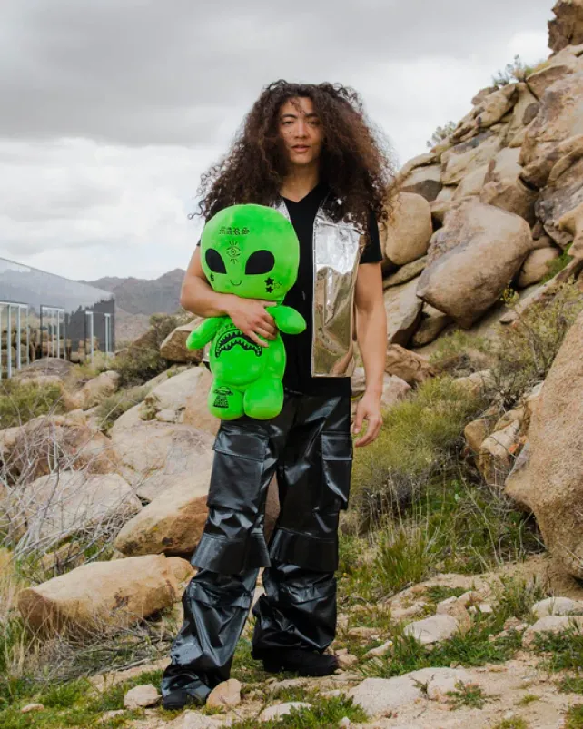 TEDDY BEAR BACKPACKS|BACKPACKS>SPRAYGROUND ALIEN PLUSH BACKPACK