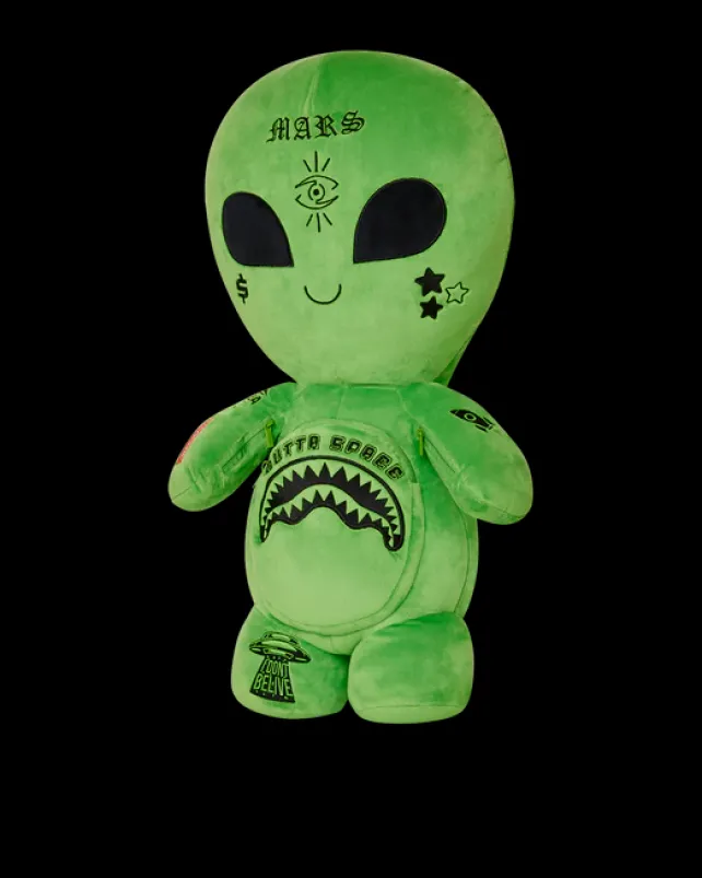 TEDDY BEAR BACKPACKS|BACKPACKS>SPRAYGROUND ALIEN PLUSH BACKPACK
