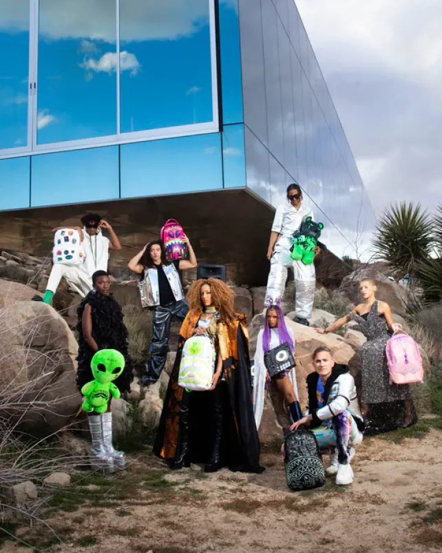 TEDDY BEAR BACKPACKS|BACKPACKS>SPRAYGROUND ALIEN PLUSH BACKPACK