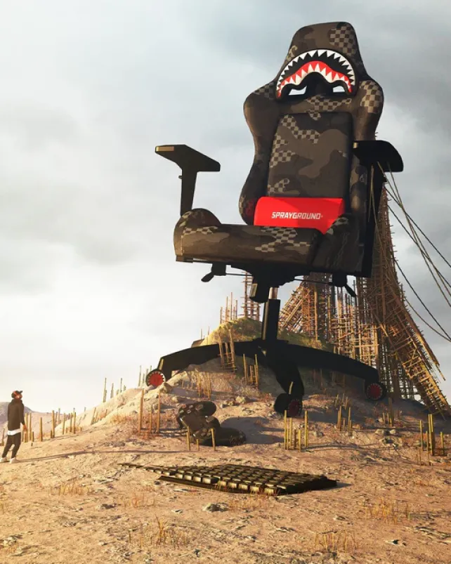 GAMING CHAIRS>SPRAYGROUND 3AM GAMING CHAIR - SUPER RARE