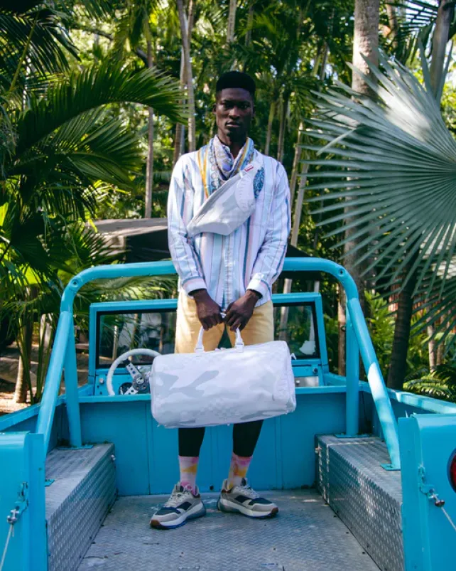 DUFFLES>SPRAYGROUND 3AM LE BLANC DUFFLE