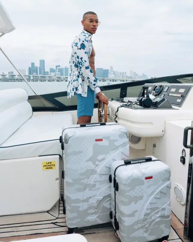 LUGGAGE SETS|FULL-SIZE LUGGAGE>SPRAYGROUND 3AM LE BLANC LUGGAGE SET