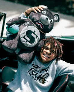 TEDDY BEAR BACKPACKS|BACKPACKS>SPRAYGROUND 3AM NEVER SLEEP MONEYBEAR TEDDYBEAR BACKPACK
